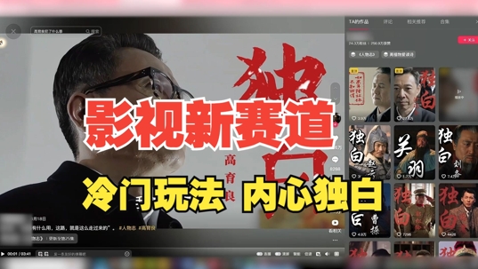 最新影视解说玩法，人物独白，30天涨粉24万+，全流程拆解【揭秘】-云网创