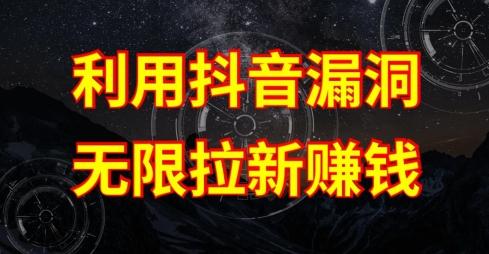 利用抖音链接漏洞，无限拉新赚钱【漏洞原理+操作流程】【揭秘】-云网创