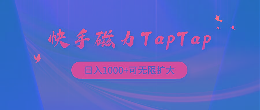 (9964期)快手磁力TapTap暴利玩法-云网创