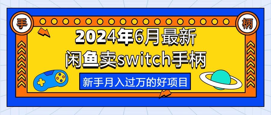 2024年6月最新闲鱼卖switch游戏手柄，新手月入过万的第一个好项目-云网创