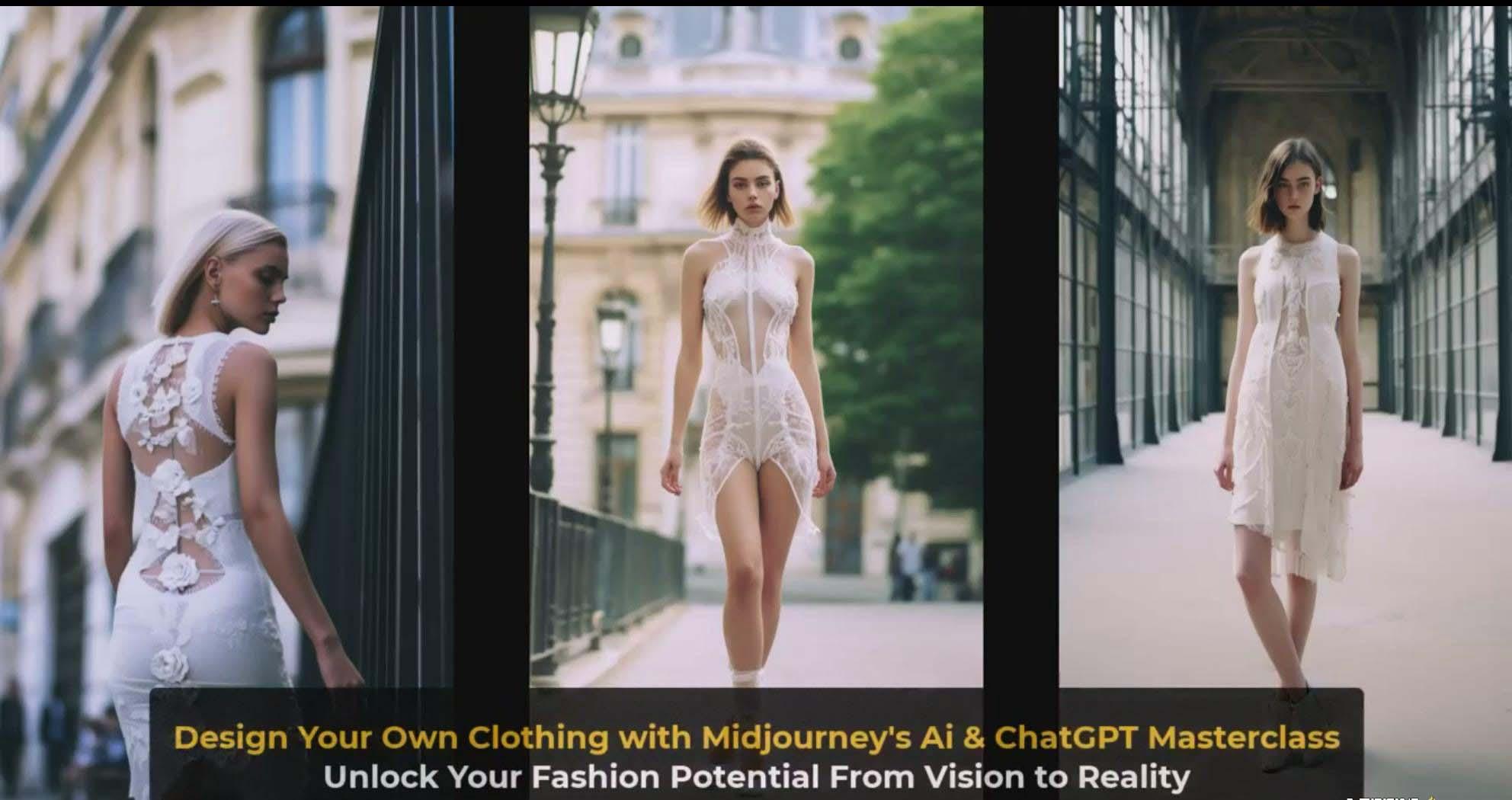 图片[4]-利用 Midjourneys Ai 人工智能设计自己的服装AI大师班-10节课-中英字幕-云网创