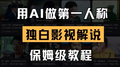 用AI做第一人称独白影视解说,手把手教学,保姆级教程-云网创