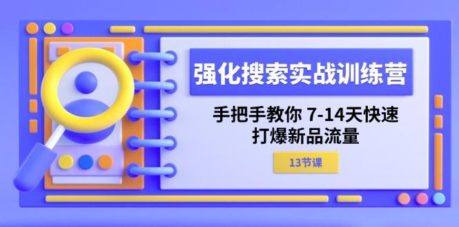 强化 搜索实战训练营,手把手教你 7-14天快速-打爆新品流量(13节课-云网创