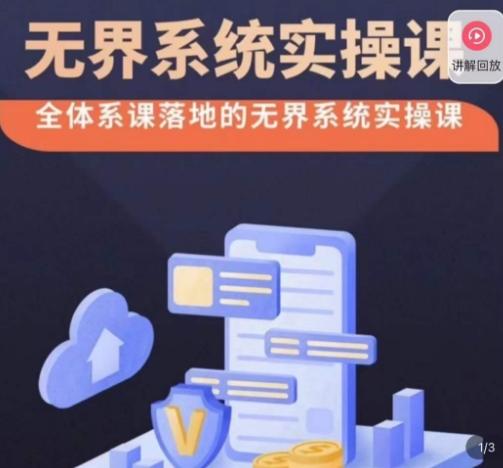 老衲·无界系统实操课，全体系落地无界改版后选择、出价、高投产做付费引流-云网创