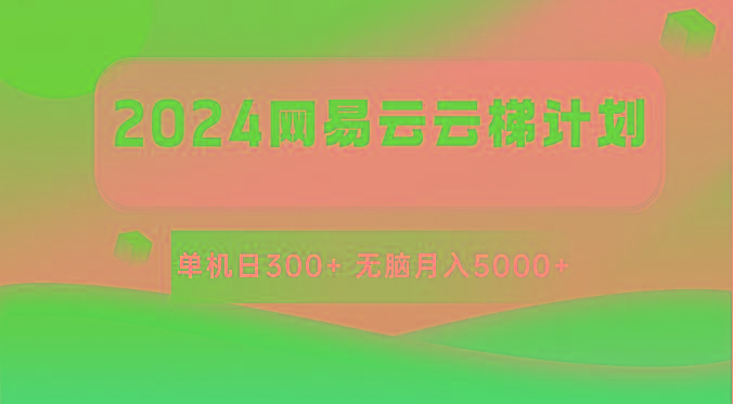 2024网易云云梯计划 单机日300+ 无脑月入5000+-云网创