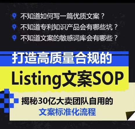 打造高质量合规的Listing文案SOP，掌握亚马逊文案工作的标准化-云网创
