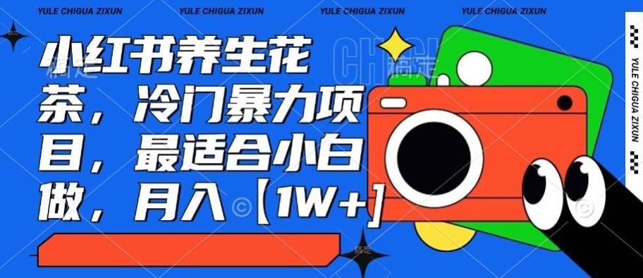 小红书养生花茶，冷门暴力项目，最适合小白做，月入【1W+】-云网创