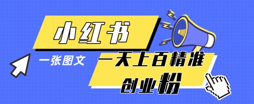 小红书模版一张图片一天轻松引流上百创业粉-云网创