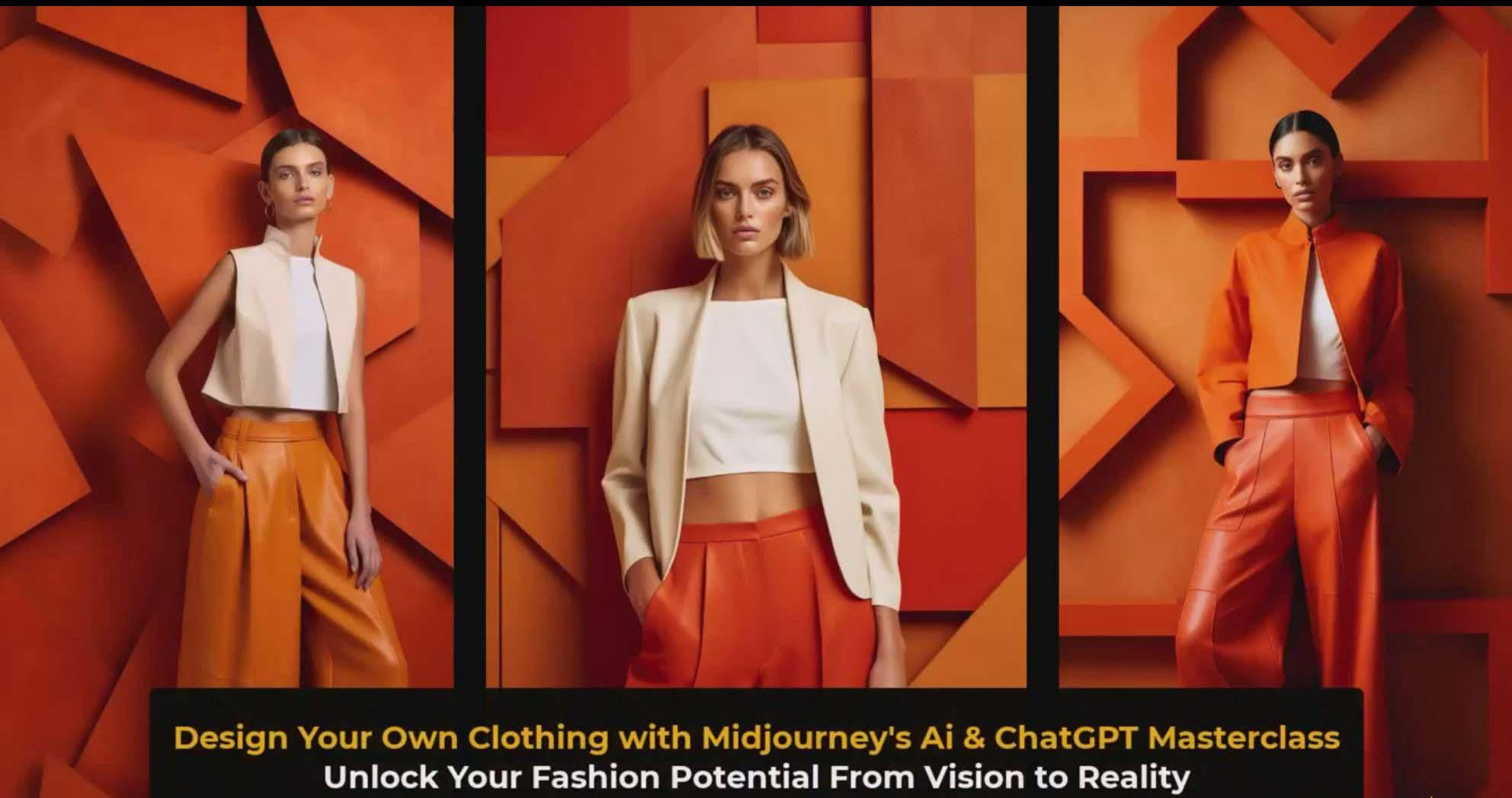 图片[3]-利用 Midjourneys Ai 人工智能设计自己的服装AI大师班-10节课-中英字幕-云网创