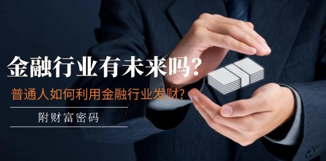 某付费文章：金融行业有未来吗？普通人如何利用金融行业发财?(附财富密码-云网创