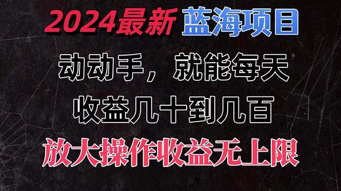 有手就行的2024全新蓝海项目，每天1小时收益几十到几百，可放大操作收...-云网创
