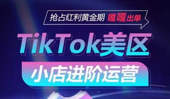 TikTok Shop美区小店进阶运营，抢占红利黄金期 嘎嘎出单-云网创