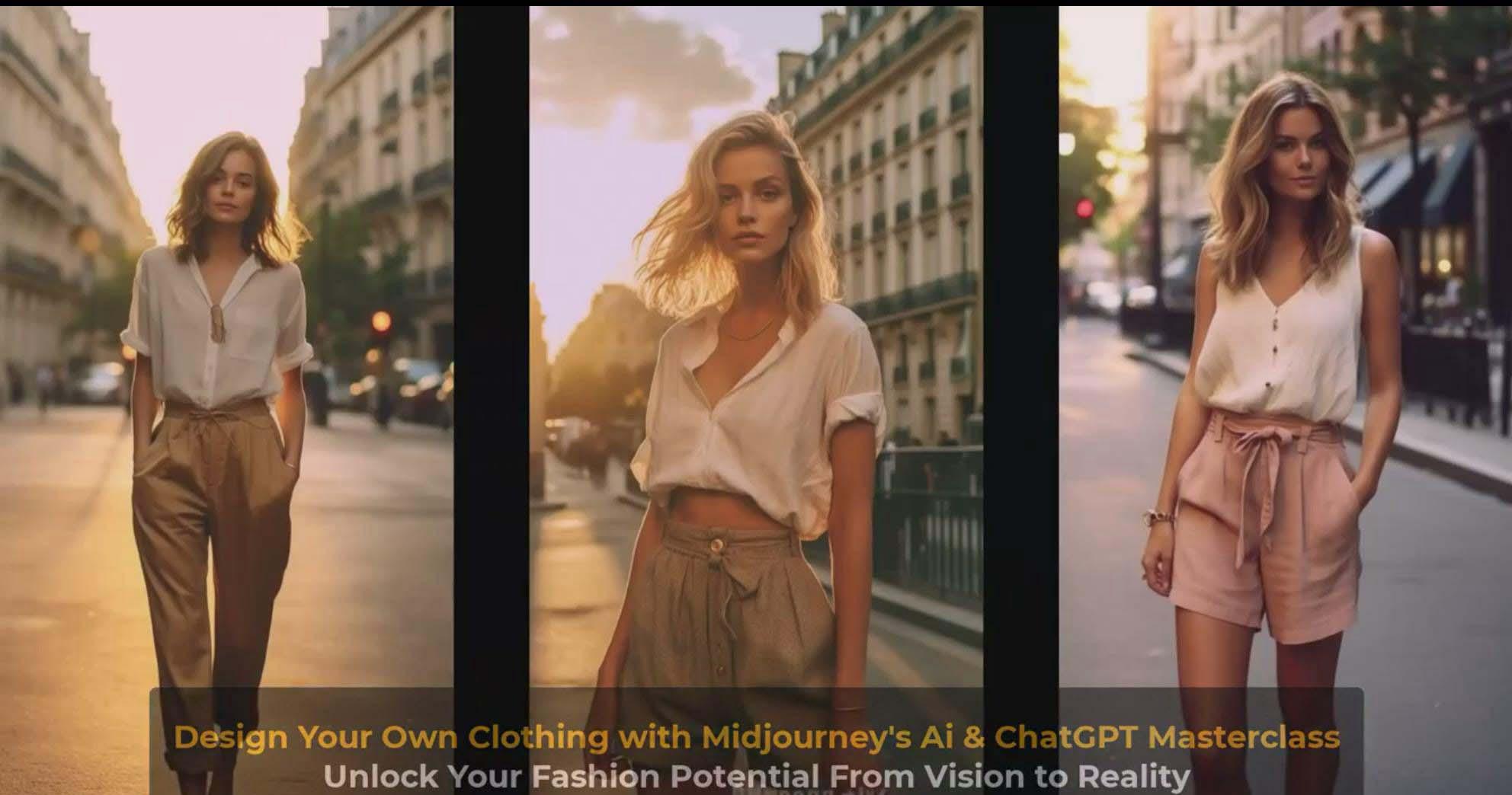 图片[9]-利用 Midjourneys Ai 人工智能设计自己的服装AI大师班-10节课-中英字幕-云网创