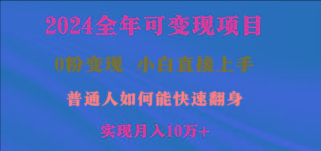 2024全年可变现项目，一天收益至少2000+，小白上手快，普通人就要利用互...-云网创