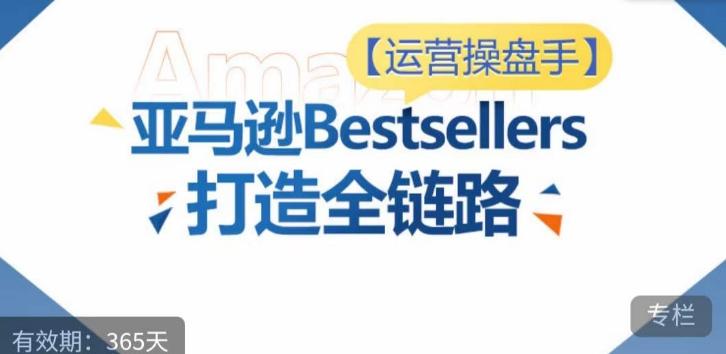 运营操盘手！亚马逊Bestsellers打造全链路，选品、Listing、广告投放全链路进阶优化-云网创