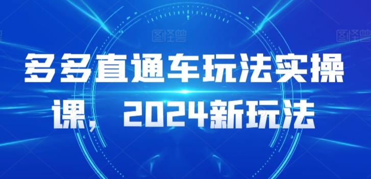 多多直通车玩法实操课，2024新玩法-云网创