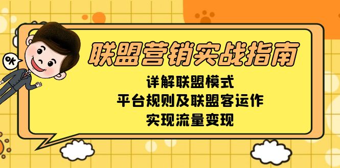 联盟营销实战指南，详解联盟模式、平台规则及联盟客运作，实现流量变现-云网创