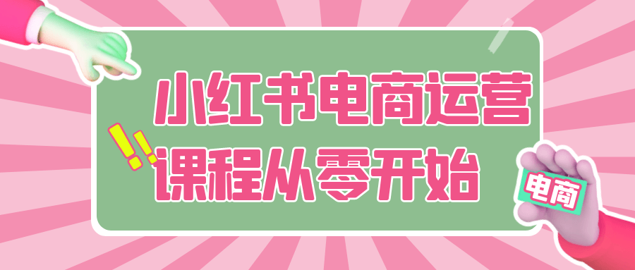 小红书电商运营课程从零开始-云网创