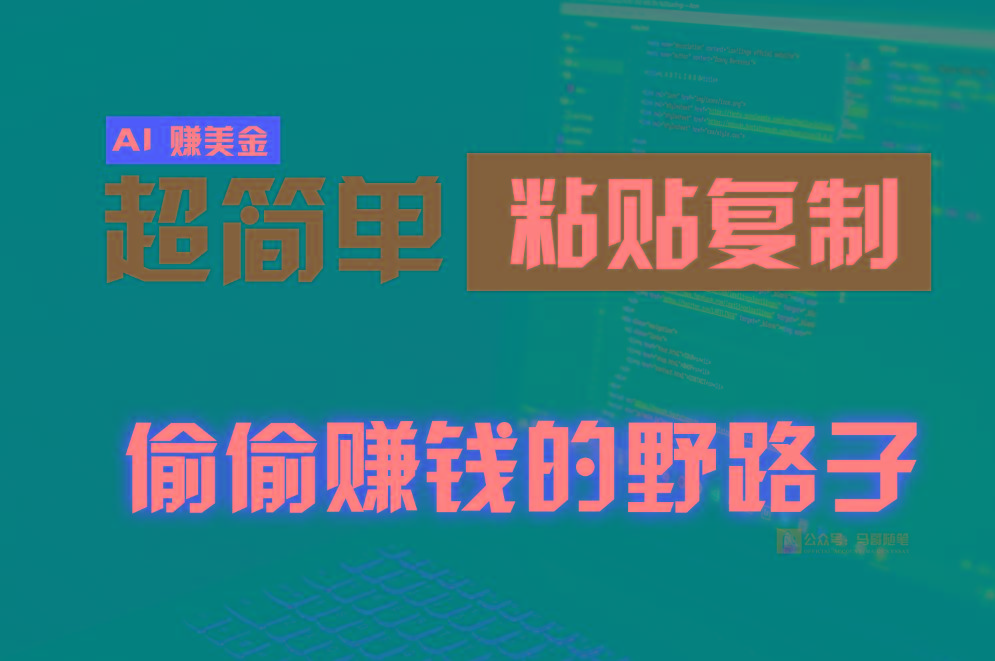 偷偷赚钱野路子,0成本海外淘金,无脑粘贴复制,稳定且超简单,适合副业兼职-云网创