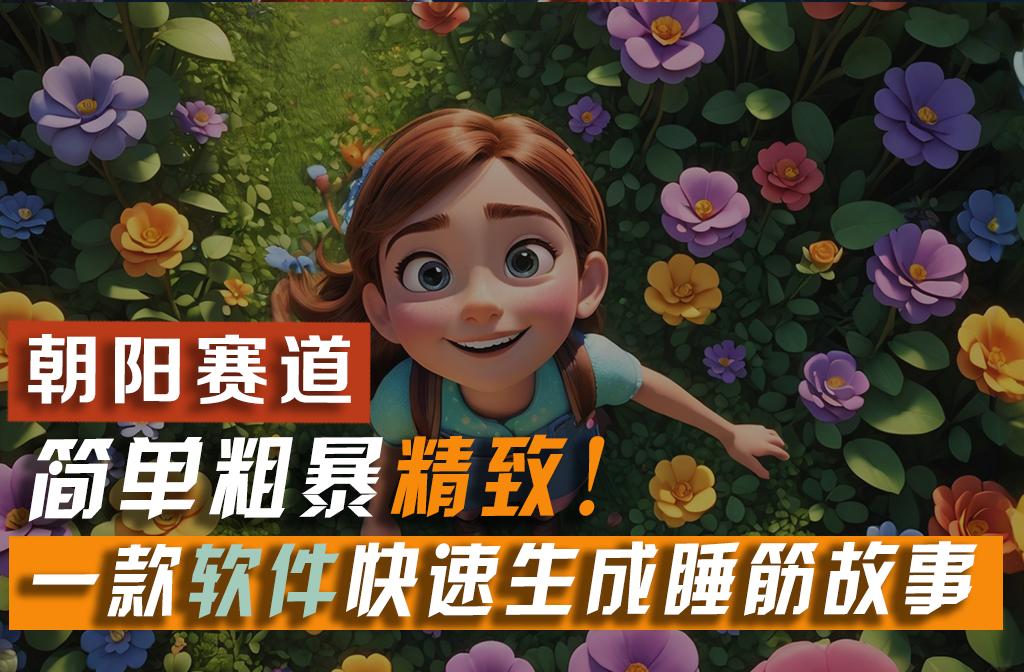 利用一款软件5分钟一条爆款睡筋故事,简单粗暴精致!小白月入2w+-云网创