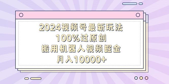 2024视频号最新玩法，100%过原创，搬用机器人视频掘金，月入10000+-云网创