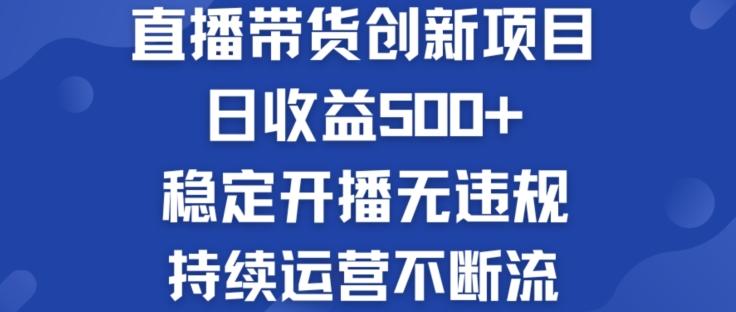 淘宝无人直播带货创新项目：日收益500+  稳定开播无违规  持续运营不断流【揭秘】-云网创