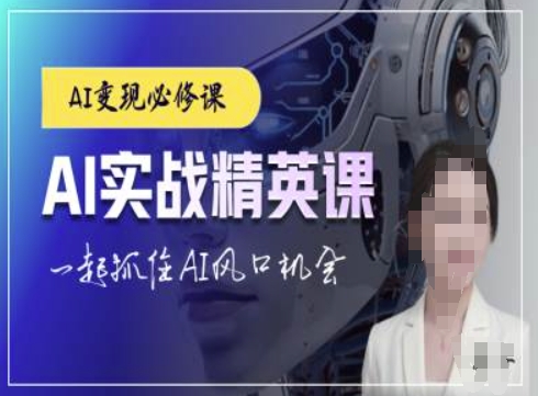 AI实战精英课，chatgptAI实战教程，一起抓住AI风口的机会-云网创