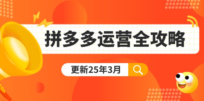 拼多多运营全攻略：从0到日销千单,爆款内功+付费推广+黑科技(更新25年3月-云网创
