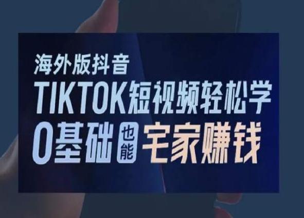 海外版抖音TikTok短视频轻松学，0基础宅家也能赚钱-云网创