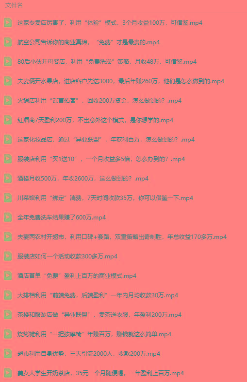 图片[5]-(9607期)真实有效391套商业模式，年入几十到几百万案例解析(电子书+视频+图文)-云网创