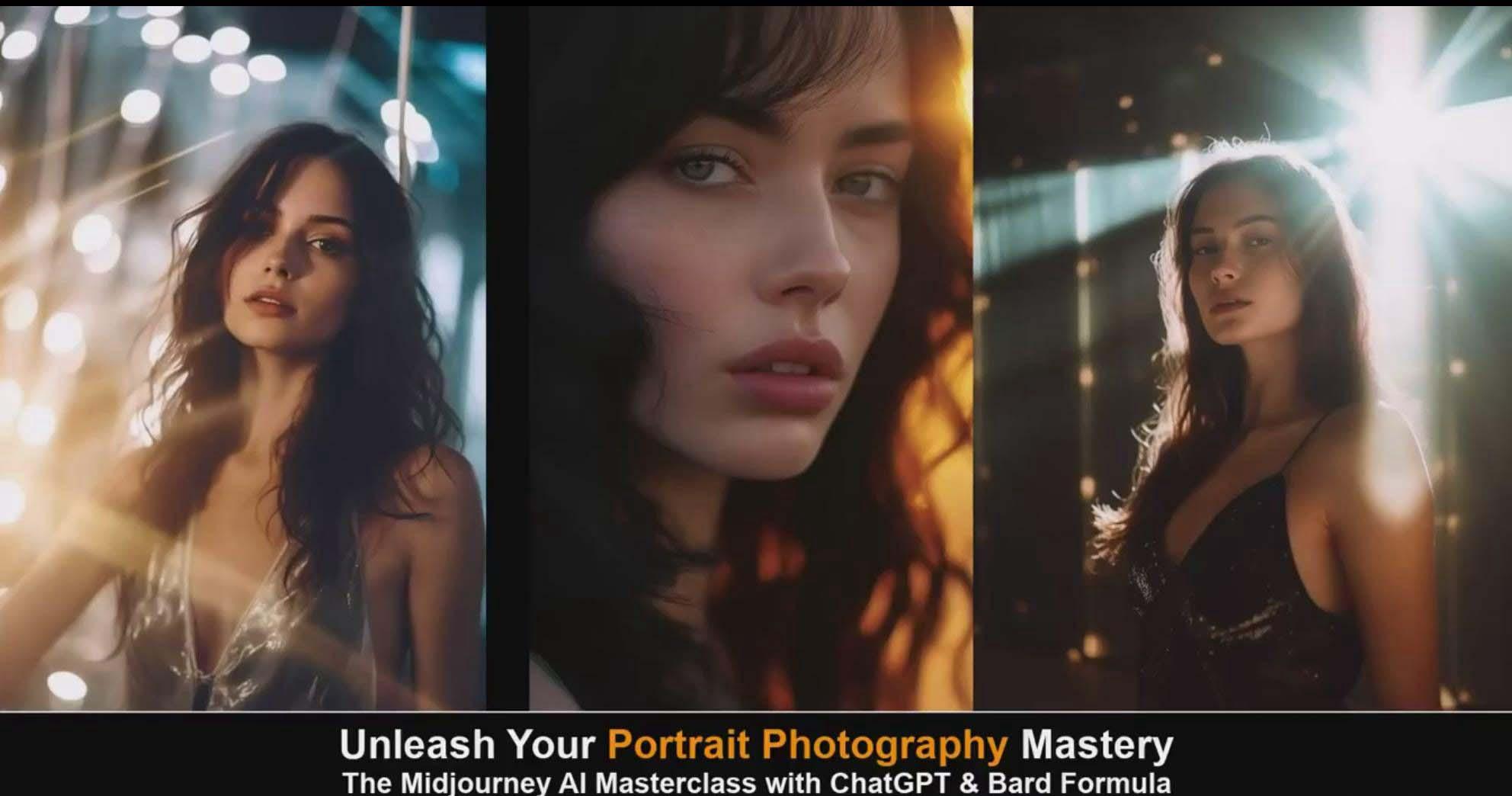 图片[6]-(9312期)Midjourney v5 ChatGPT 和 Bard AI人工智能人像摄影大师班-15节-中英字幕-云网创