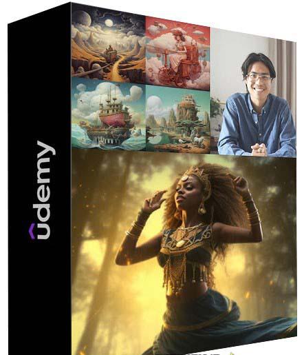 MidjourneyAI绘画艺术生成的大师级写作提示指南教程-8节视频课-中英字幕-云网创