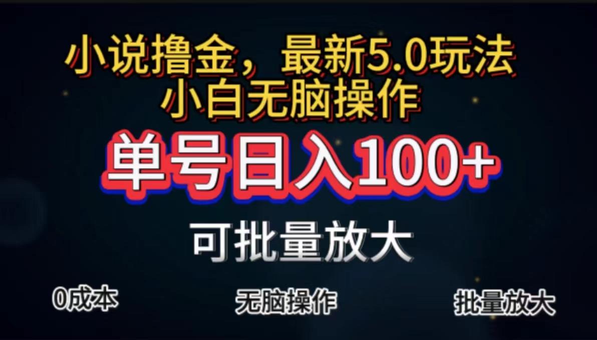 全自动小说撸金,单号日入100+小白轻松上手,无脑操作-云网创