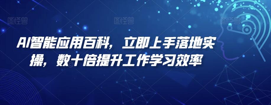 AI智能应用百科，​立即上手落地实操，数十倍提升工作学习效率-云网创