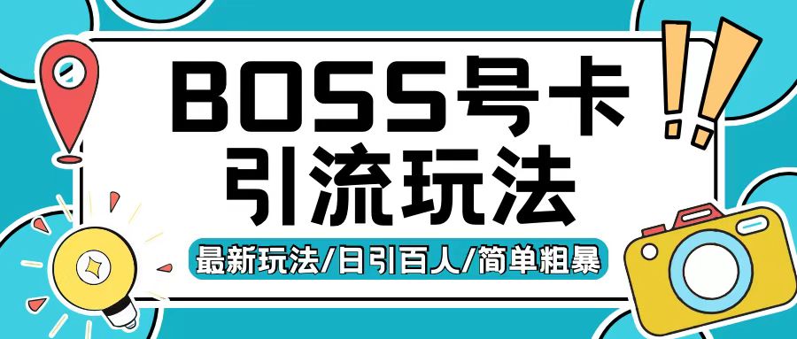 Boss直聘流量卡引流变现玩法，日引200+创业粉【揭秘】-云网创