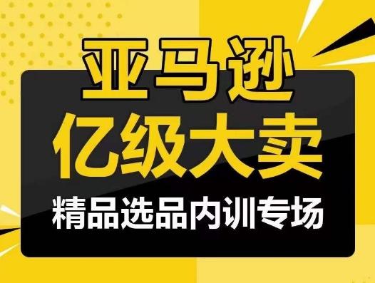亚马逊亿级大卖-精品选品内训专场，亿级卖家分享选品成功之道-云网创