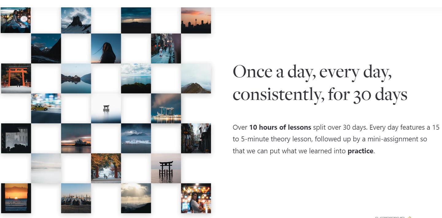 网红摄影师Pat Kay – 30天摄影基础知识加速器教程-30节课-中英字幕-云网创