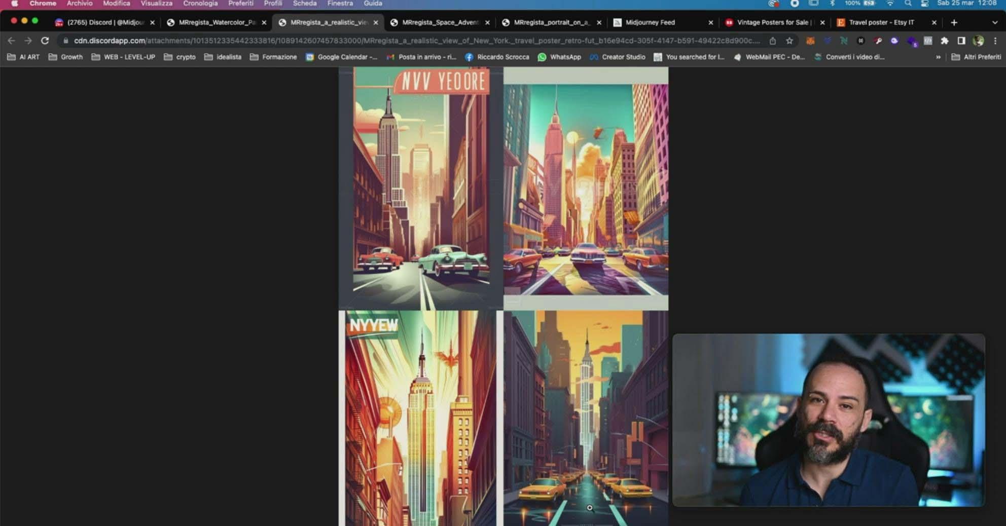 图片[10]-Midjourney AI人工智能创建和销售令人惊叹的海报教程-10节课-中英字幕-云网创