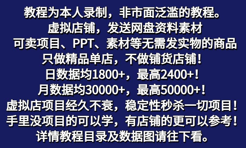 图片[2]-拼多多虚拟电商训练营月入50000+你也行，暴利稳定长久，副业首选-云网创