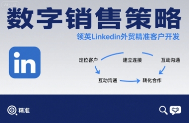 数字销售策略领英LinkedIn外贸精准客户开发-云网创