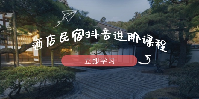 酒店民宿抖音进阶课程，掌握流量渠道与推流逻辑，打造爆款内容-云网创