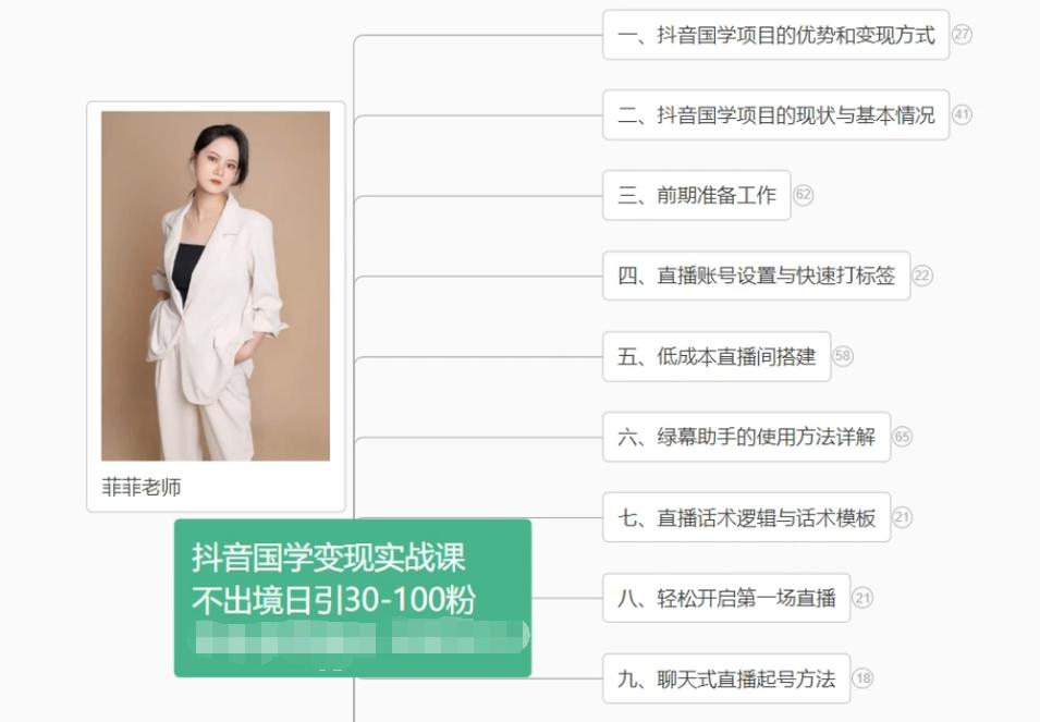 抖音国学变现项目：不出境日引30-100粉实战课程-云网创