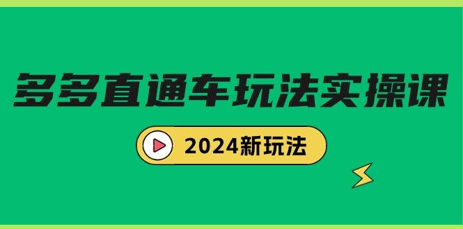 (9412期)多多直通车玩法实战课,2024新玩法(7节课)-云网创