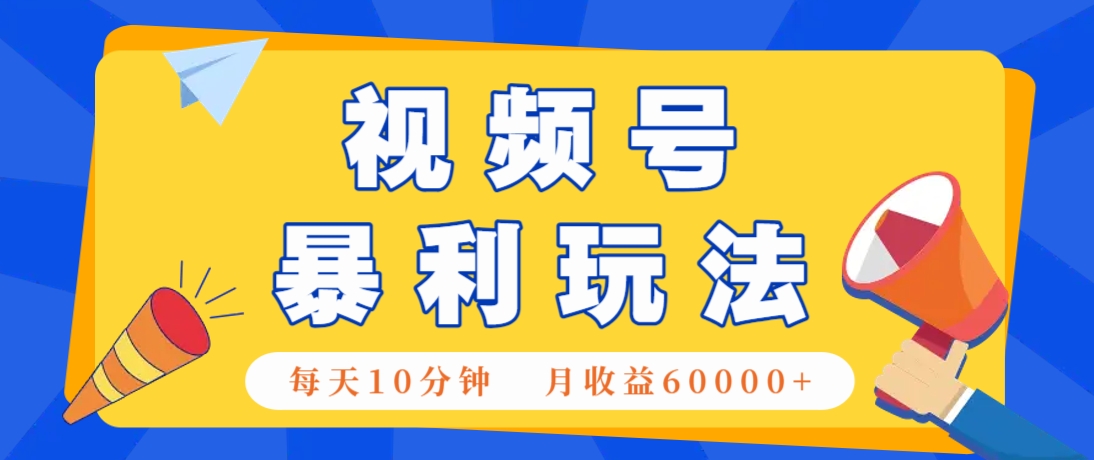 视频号AI赚钱法,每天只需10分钟,月入6万+!(超详细拆解)-云网创