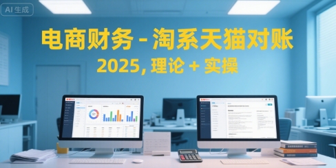 电商财务-淘系天猫对账2025，理论+实操-云网创