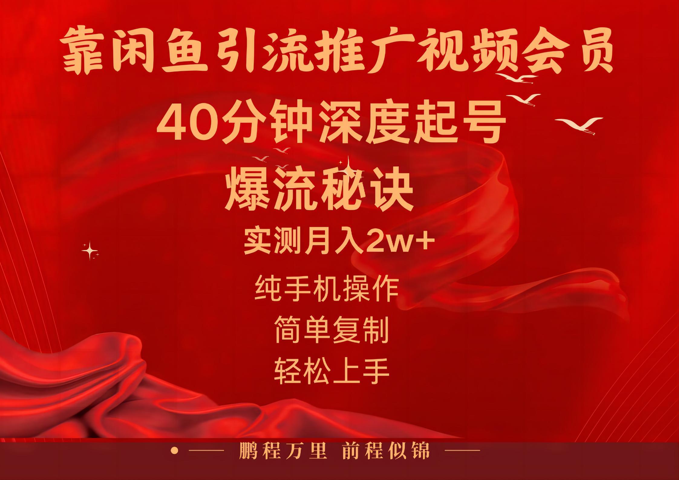 闲鱼暴力引流推广视频会员,能做到日入2W+,操作简单-云网创