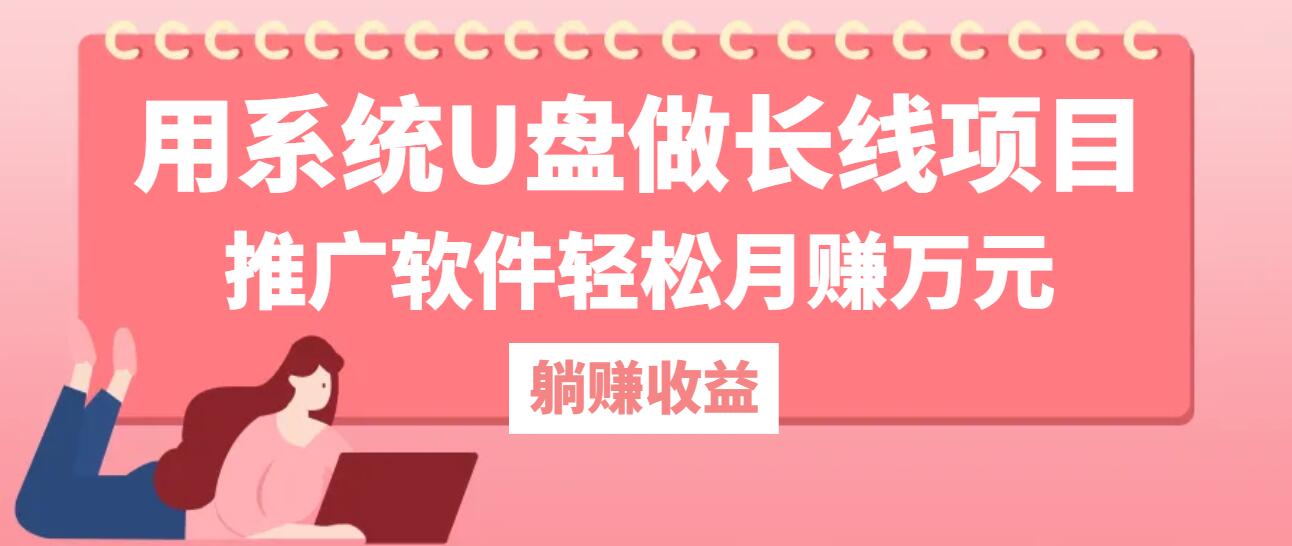 用系统U盘做长线项目，推广软件轻松月赚万元-云网创