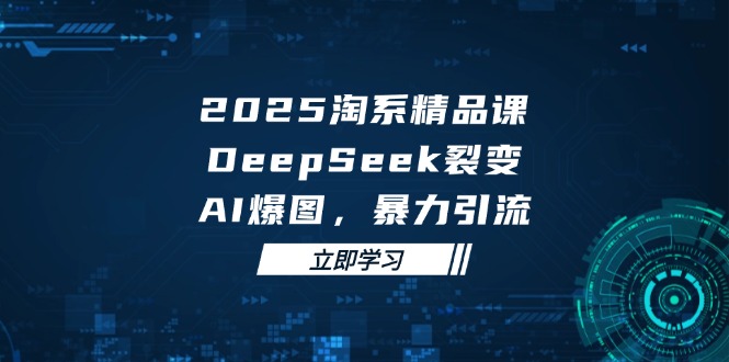 2025 淘系精品课,DeepSeek 裂变,AI 爆图,暴力引流-云网创
