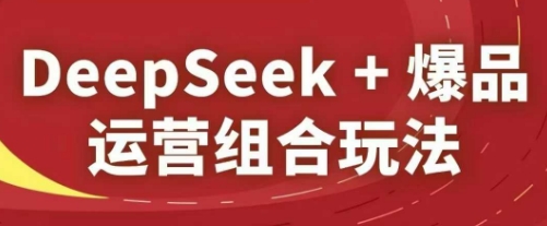 DeepSeek+爆品运营组合玩法，2025淘系精品课-云网创