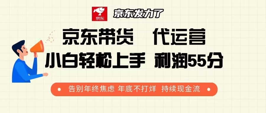 京东带货 代运营 利润55分 告别年终焦虑 年底不打烊 持续现金流-云网创